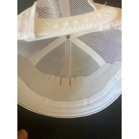 PACIFIC Headwear Blank 104C Mesh Snapback Adjustable Trucker Hat Black White - Picture 2 of 6